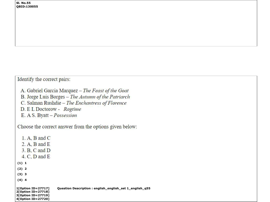 Read the question and choices in the excerpt. Choose A/B/C/D for the first/second/third/fourth option shown.