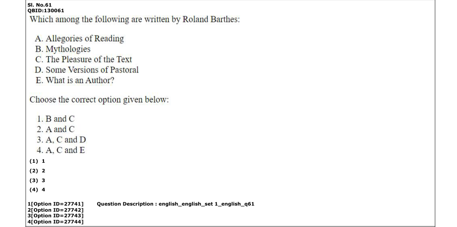 Read the question and choices in the excerpt. Choose A/B/C/D for the first/second/third/fourth option shown.