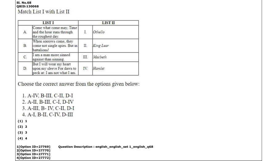 Read the question and choices in the excerpt. Choose A/B/C/D for the first/second/third/fourth option shown.
