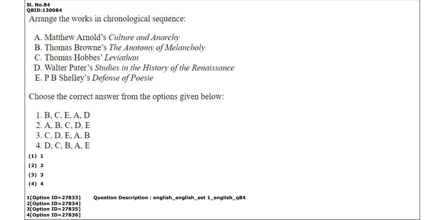 Read the question and choices in the excerpt. Choose A/B/C/D for the first/second/third/fourth option shown.
