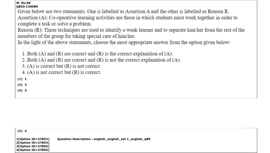 Read the question and choices in the excerpt. Choose A/B/C/D for the first/second/third/fourth option shown.