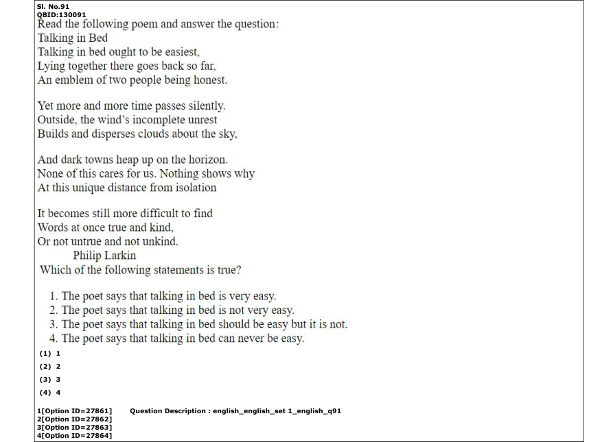 Read the question and choices in the excerpt. Choose A/B/C/D for the first/second/third/fourth option shown.