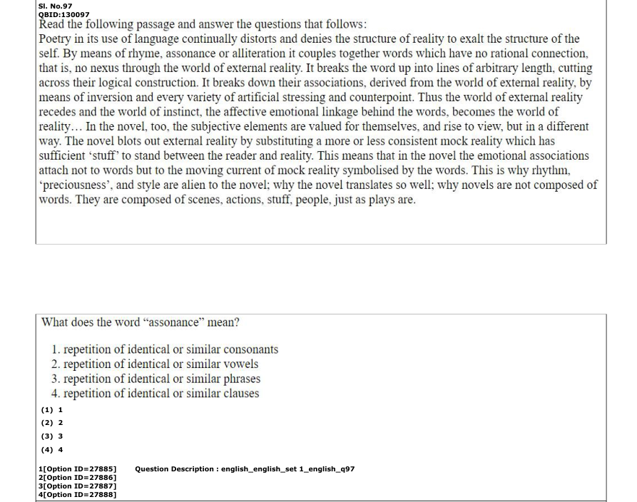 Read the question and choices in the excerpt. Choose A/B/C/D for the first/second/third/fourth option shown.