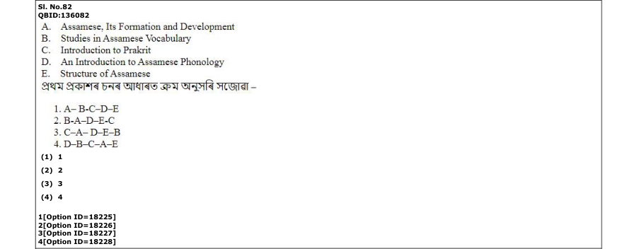 Read the question and choices in the excerpt. Choose A/B/C/D for the first/second/third/fourth option shown.