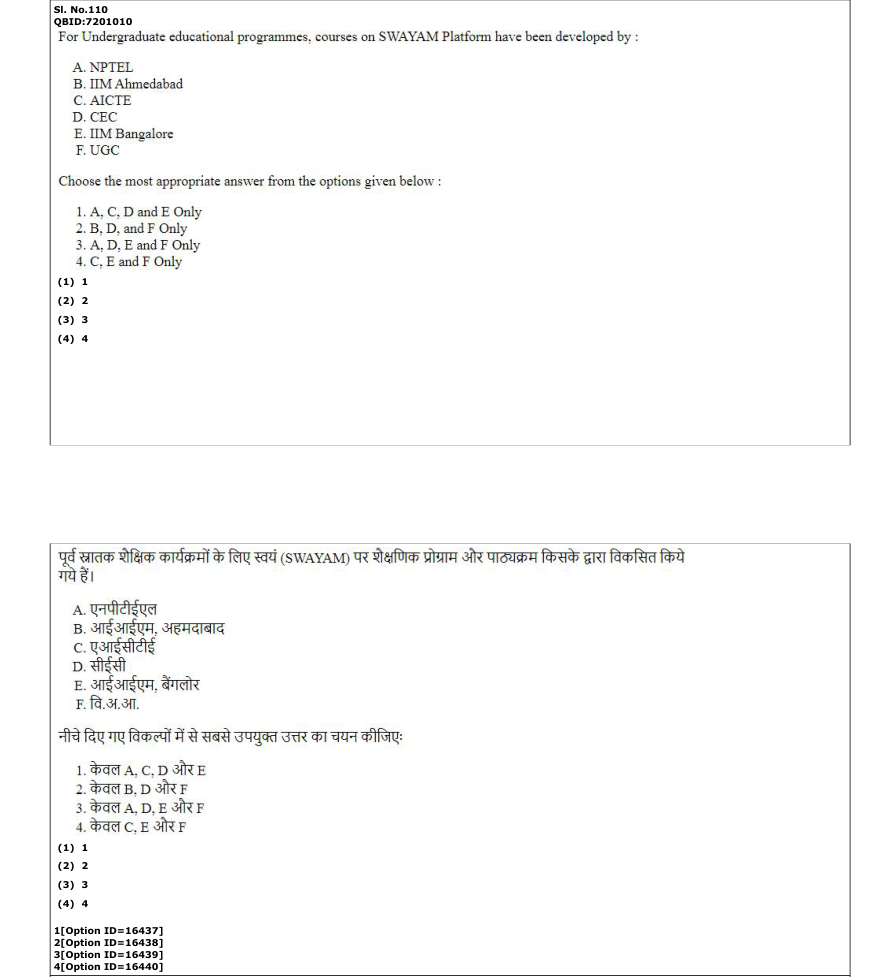 Read the question and choices in the excerpt. Choose A/B/C/D for the first/second/third/fourth option shown.