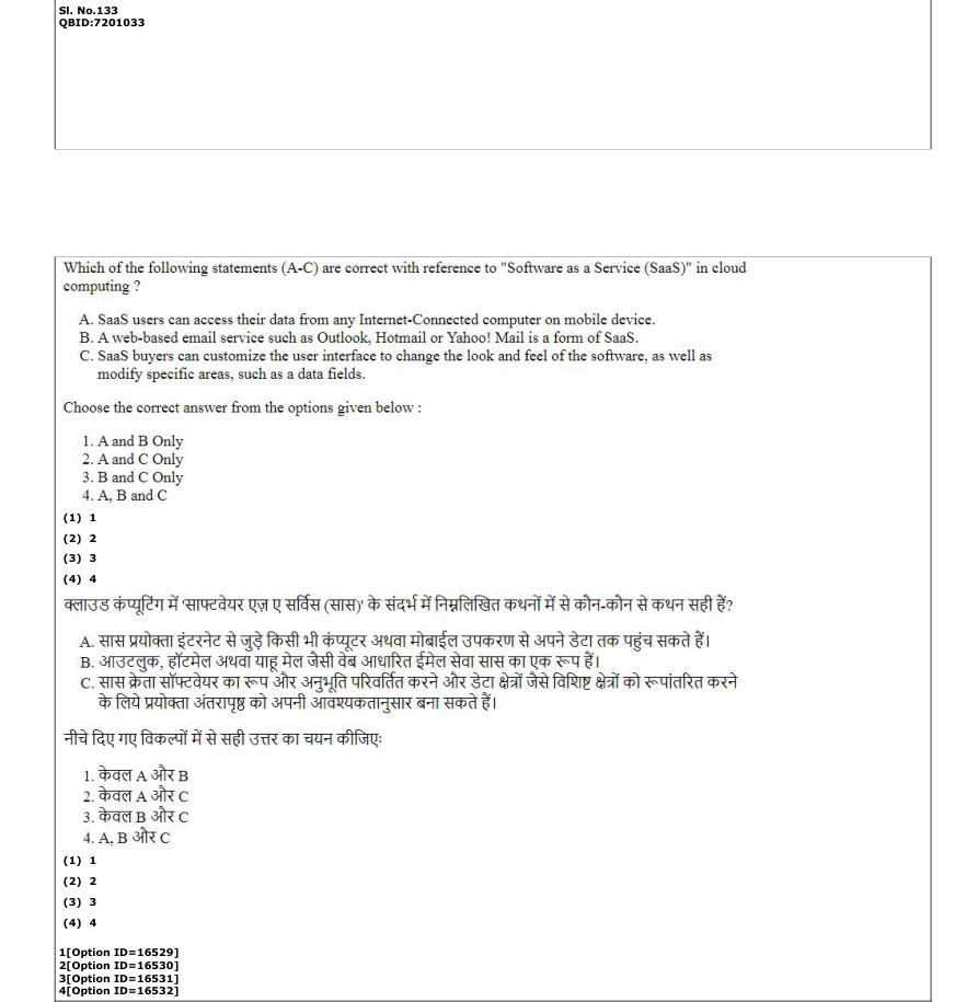Read the question and choices in the excerpt. Choose A/B/C/D for the first/second/third/fourth option shown.
