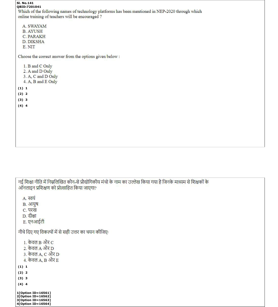 Read the question and choices in the excerpt. Choose A/B/C/D for the first/second/third/fourth option shown.