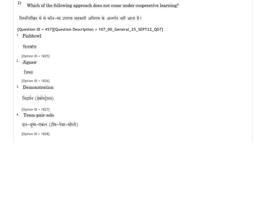 Read the question and choices in the excerpt. Choose A/B/C/D for the first/second/third/fourth option shown.