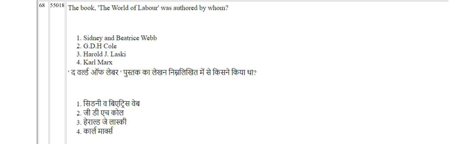 Read the question and choices in the excerpt. Choose A/B/C/D for the first/second/third/fourth option shown.