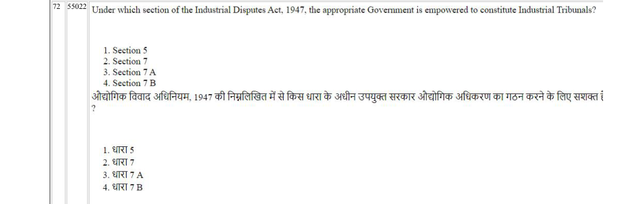 Read the question and choices in the excerpt. Choose A/B/C/D for the first/second/third/fourth option shown.