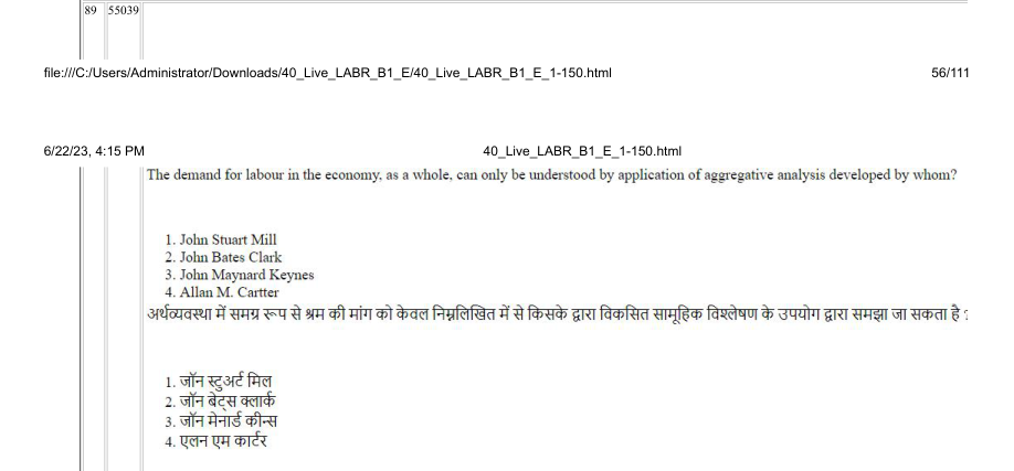 Read the question and choices in the excerpt. Choose A/B/C/D for the first/second/third/fourth option shown.