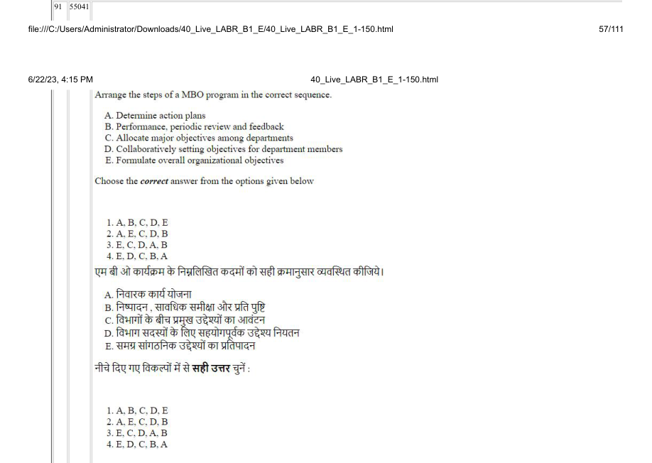 Read the question and choices in the excerpt. Choose A/B/C/D for the first/second/third/fourth option shown.