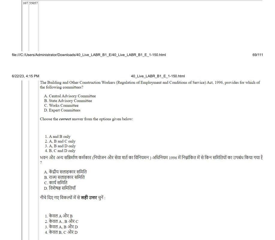 Read the question and choices in the excerpt. Choose A/B/C/D for the first/second/third/fourth option shown.