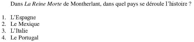 Read the question and choices in the excerpt. Choose A/B/C/D for the first/second/third/fourth option shown.