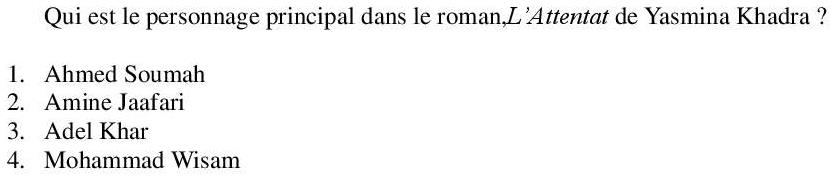 Read the question and choices in the excerpt. Choose A/B/C/D for the first/second/third/fourth option shown.
