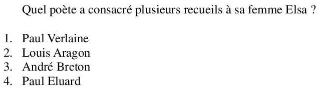 Read the question and choices in the excerpt. Choose A/B/C/D for the first/second/third/fourth option shown.
