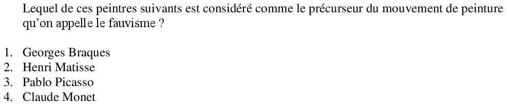 Read the question and choices in the excerpt. Choose A/B/C/D for the first/second/third/fourth option shown.