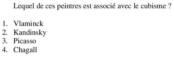 Read the question and choices in the excerpt. Choose A/B/C/D for the first/second/third/fourth option shown.