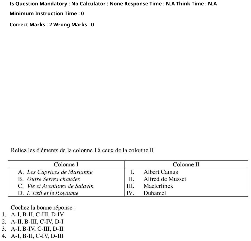 Read the question and choices in the excerpt. Choose A/B/C/D for the first/second/third/fourth option shown.