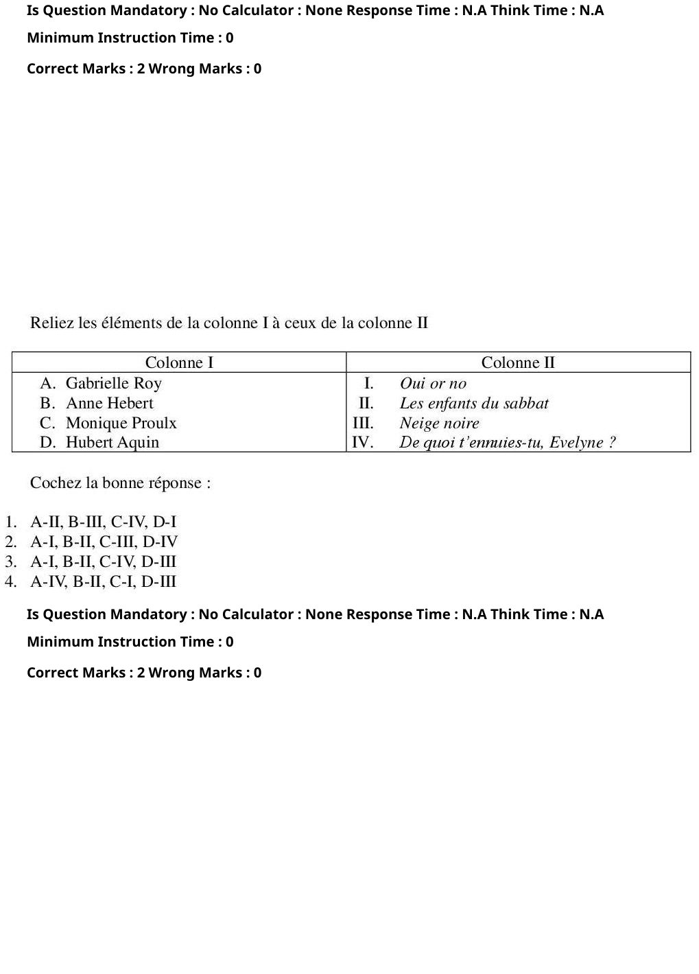 Read the question and choices in the excerpt. Choose A/B/C/D for the first/second/third/fourth option shown.