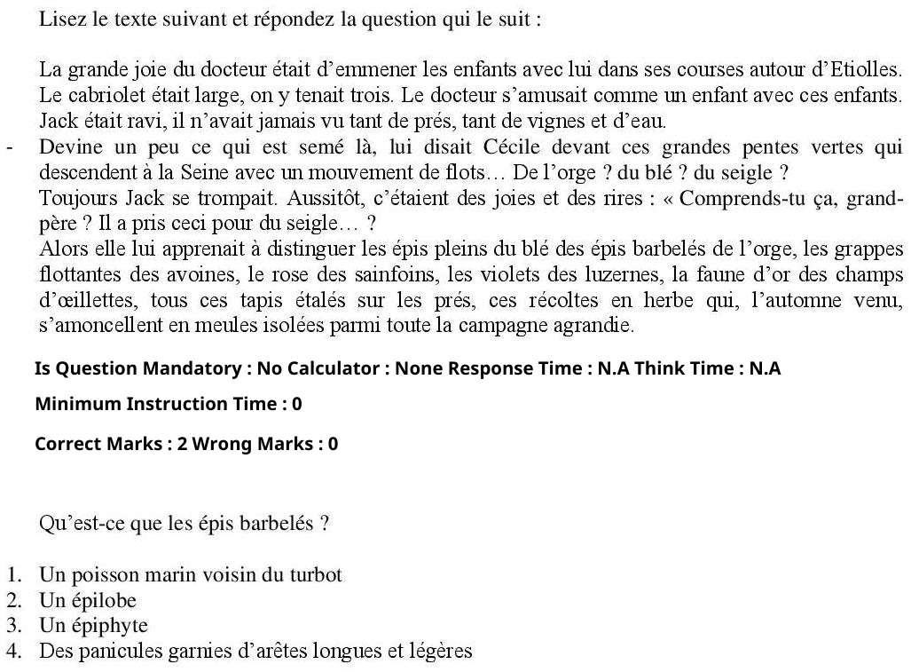 Read the question and choices in the excerpt. Choose A/B/C/D for the first/second/third/fourth option shown.