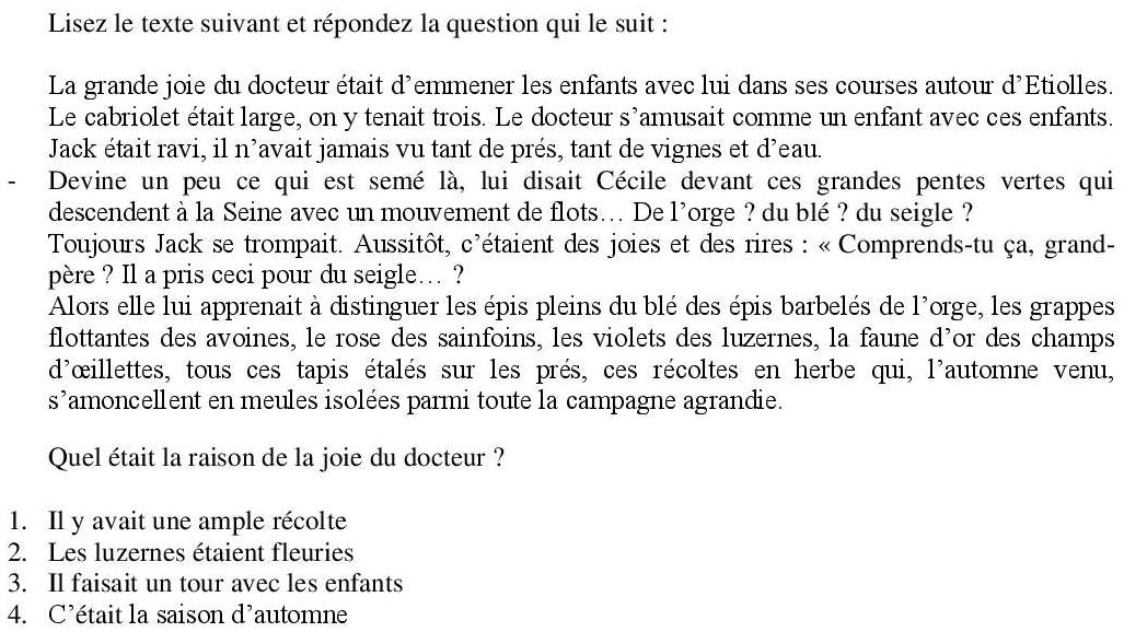 Read the question and choices in the excerpt. Choose A/B/C/D for the first/second/third/fourth option shown.