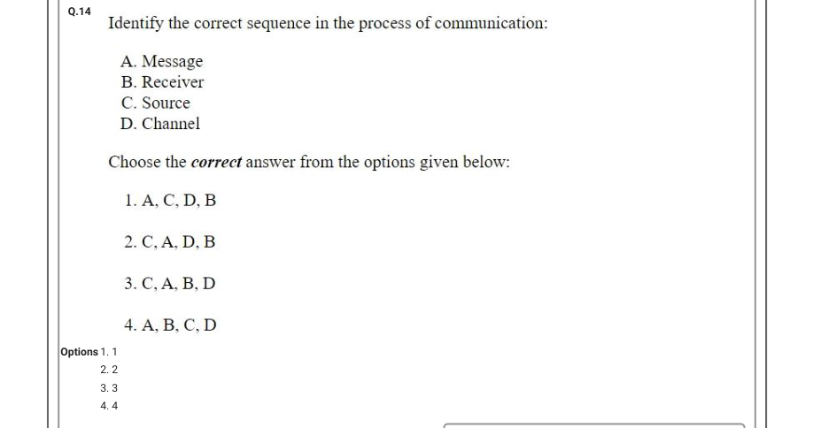 Read the question and choices in the excerpt. Choose A/B/C/D for the first/second/third/fourth option shown.