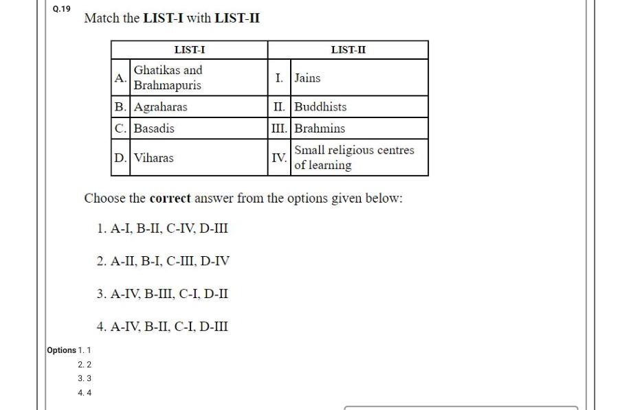 Read the question and choices in the excerpt. Choose A/B/C/D for the first/second/third/fourth option shown.