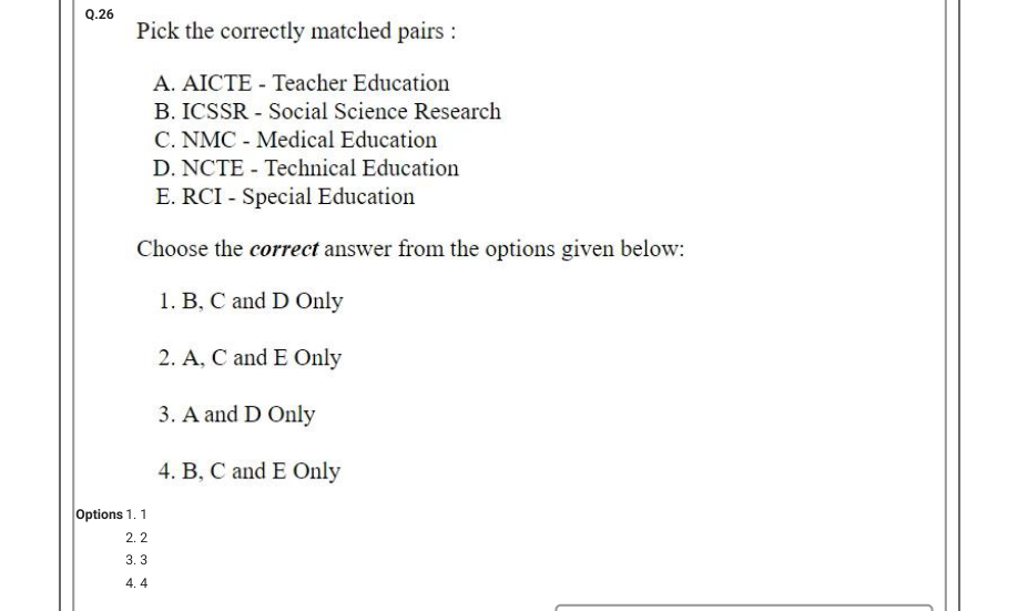 Read the question and choices in the excerpt. Choose A/B/C/D for the first/second/third/fourth option shown.