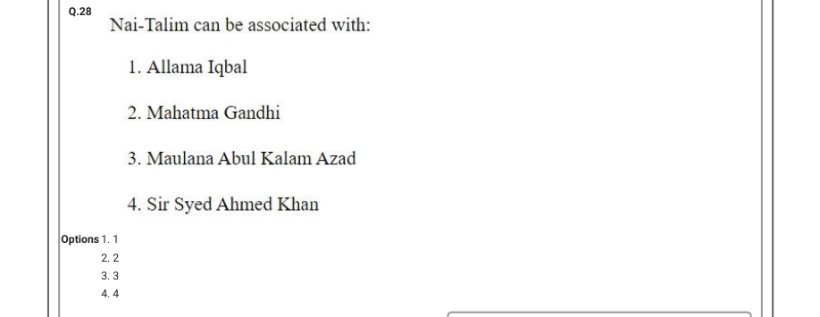 Read the question and choices in the excerpt. Choose A/B/C/D for the first/second/third/fourth option shown.