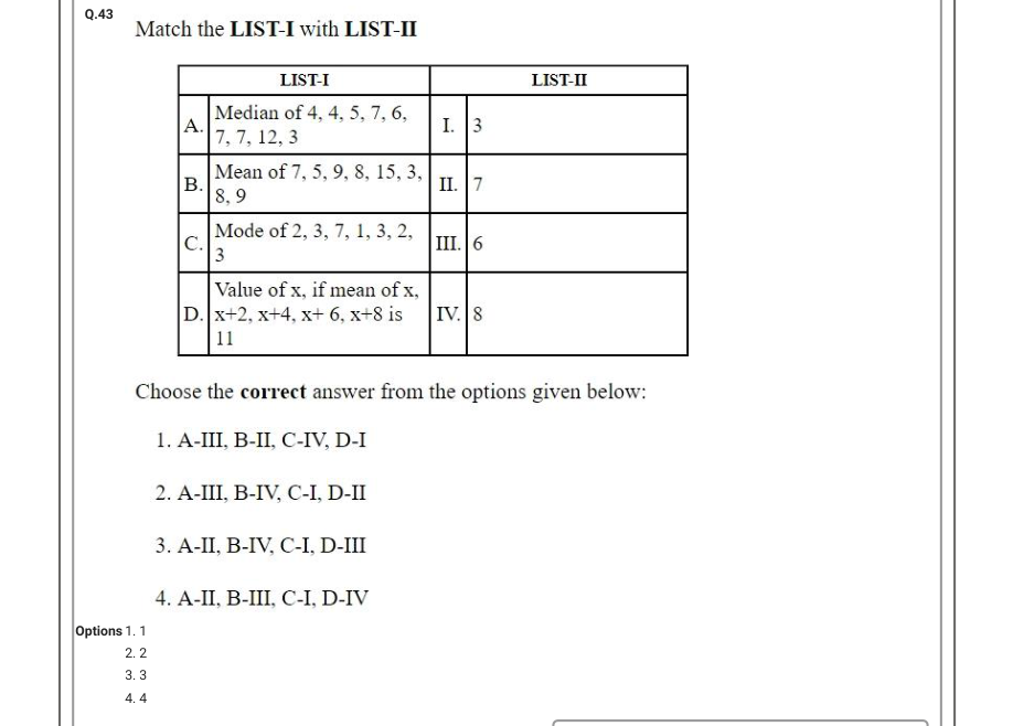 Read the question and choices in the excerpt. Choose A/B/C/D for the first/second/third/fourth option shown.