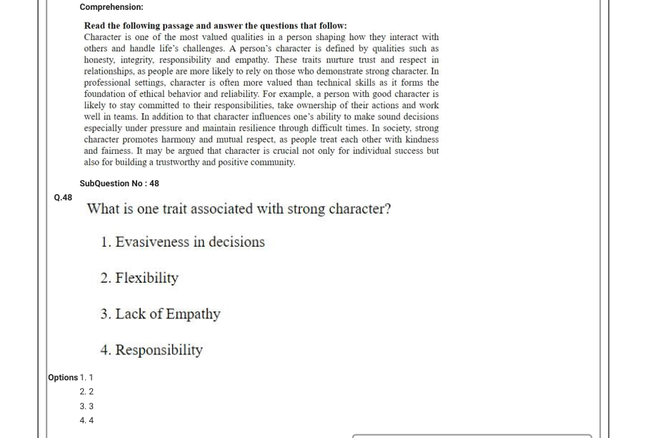 Read the question and choices in the excerpt. Choose A/B/C/D for the first/second/third/fourth option shown.