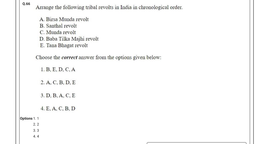 Read the question and choices in the excerpt. Choose A/B/C/D for the first/second/third/fourth option shown.