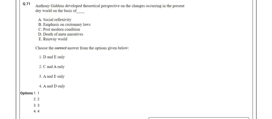 Read the question and choices in the excerpt. Choose A/B/C/D for the first/second/third/fourth option shown.
