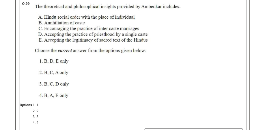 Read the question and choices in the excerpt. Choose A/B/C/D for the first/second/third/fourth option shown.