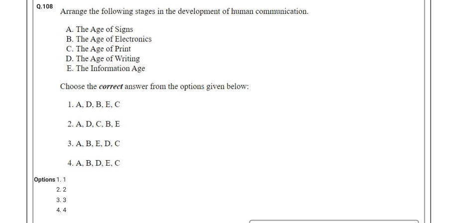 Read the question and choices in the excerpt. Choose A/B/C/D for the first/second/third/fourth option shown.