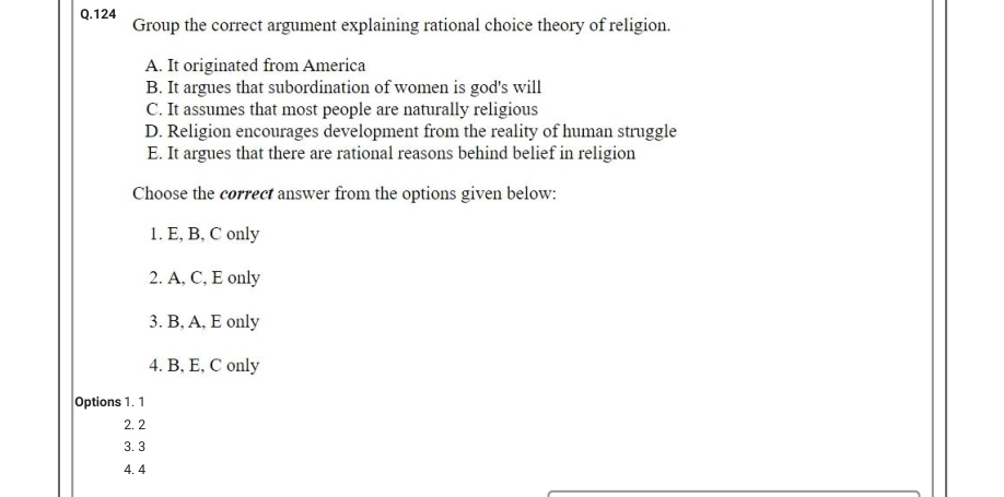 Read the question and choices in the excerpt. Choose A/B/C/D for the first/second/third/fourth option shown.