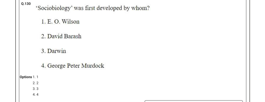 Read the question and choices in the excerpt. Choose A/B/C/D for the first/second/third/fourth option shown.
