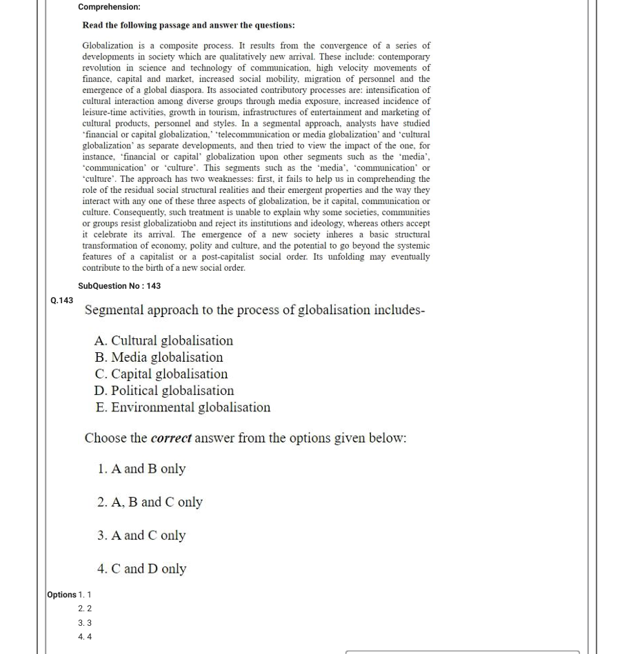 Read the question and choices in the excerpt. Choose A/B/C/D for the first/second/third/fourth option shown.
