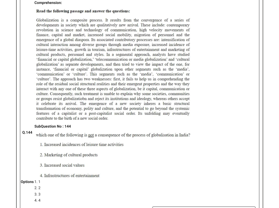 Read the question and choices in the excerpt. Choose A/B/C/D for the first/second/third/fourth option shown.