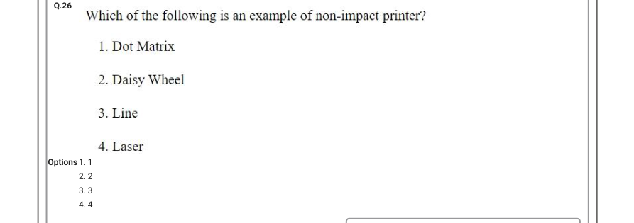 Read the question and choices in the excerpt. Choose A/B/C/D for the first/second/third/fourth option shown.