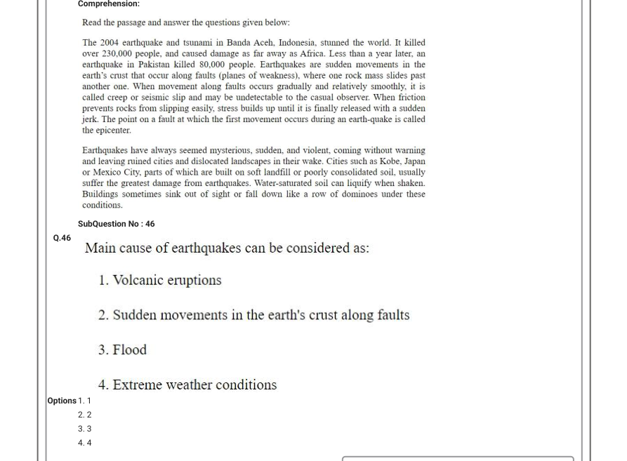 Read the question and choices in the excerpt. Choose A/B/C/D for the first/second/third/fourth option shown.