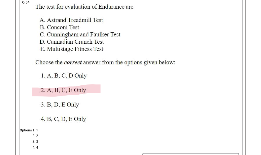 Read the question and choices in the excerpt. Choose A/B/C/D for the first/second/third/fourth option shown.