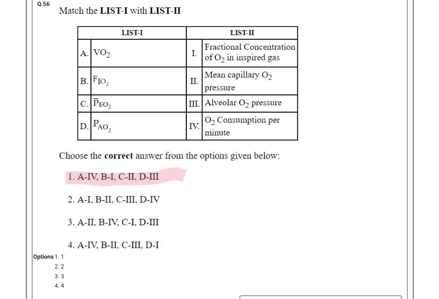Read the question and choices in the excerpt. Choose A/B/C/D for the first/second/third/fourth option shown.