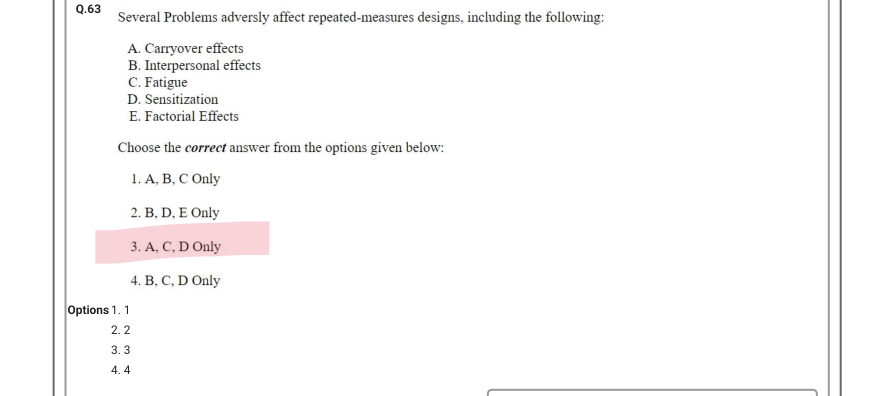 Read the question and choices in the excerpt. Choose A/B/C/D for the first/second/third/fourth option shown.
