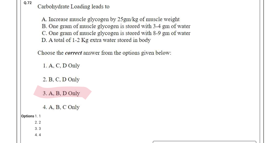 Read the question and choices in the excerpt. Choose A/B/C/D for the first/second/third/fourth option shown.