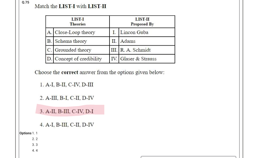 Read the question and choices in the excerpt. Choose A/B/C/D for the first/second/third/fourth option shown.