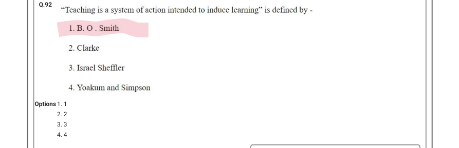 Read the question and choices in the excerpt. Choose A/B/C/D for the first/second/third/fourth option shown.