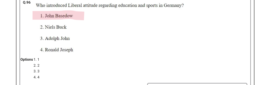 Read the question and choices in the excerpt. Choose A/B/C/D for the first/second/third/fourth option shown.