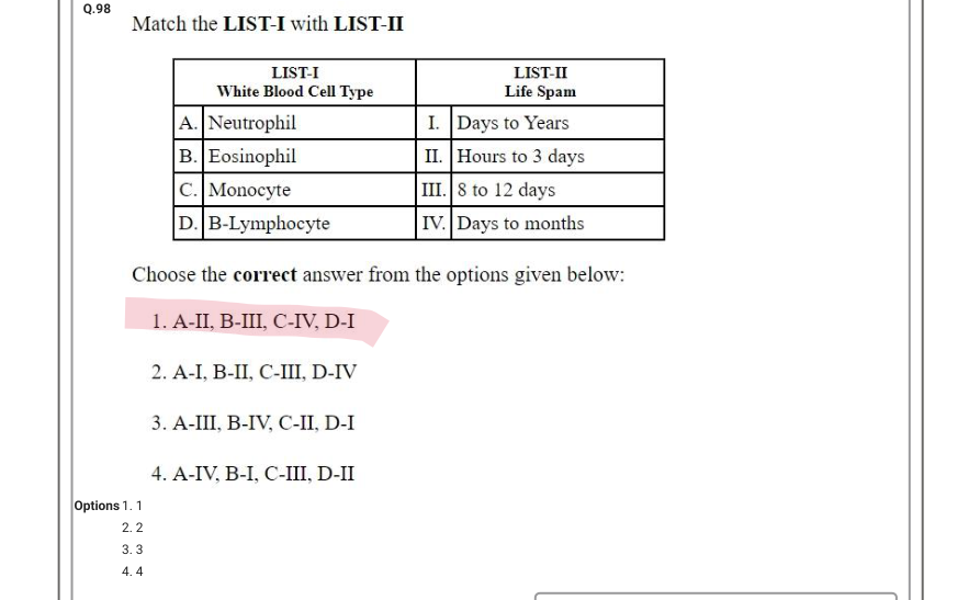 Read the question and choices in the excerpt. Choose A/B/C/D for the first/second/third/fourth option shown.